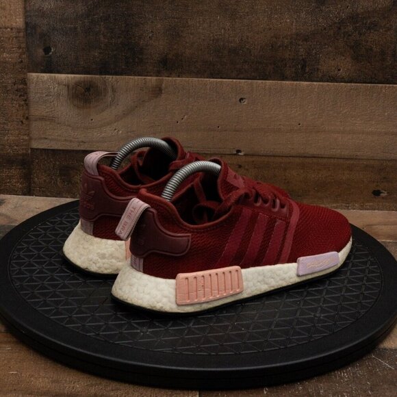 ADIDAS NMD R1 WOMENS ATHLETIC SHOES RED PINK RUNNING GYM TRAINING LOW SIZE 7.5 - Picture 8 of 9